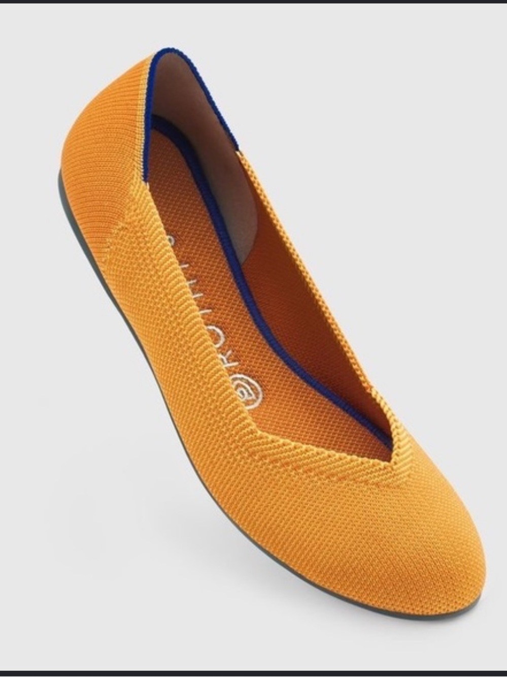 Rothy’s Mustard Round Toe Flats